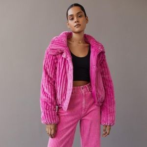 BDG Isla Funnel Neck Corduroy Jacket